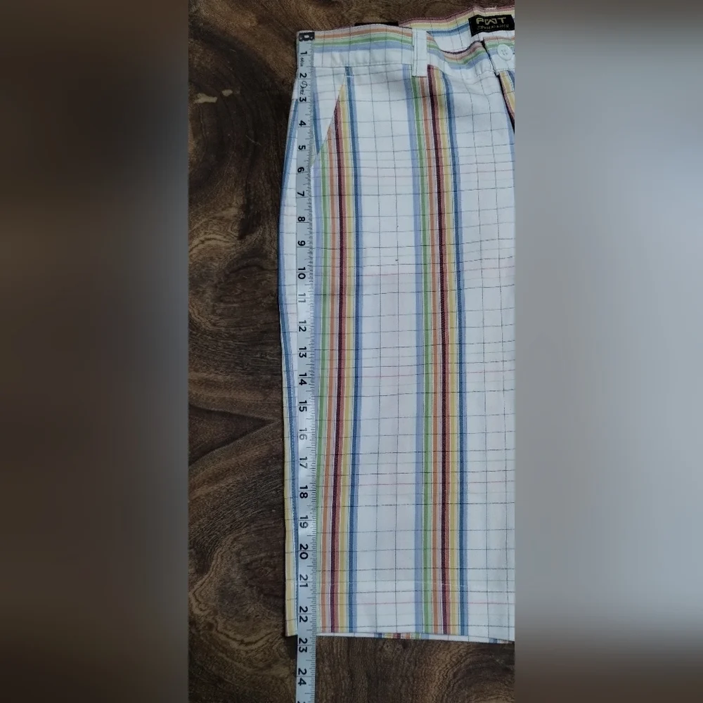 PWT Juniors (11) Multicolor Striped Shorts